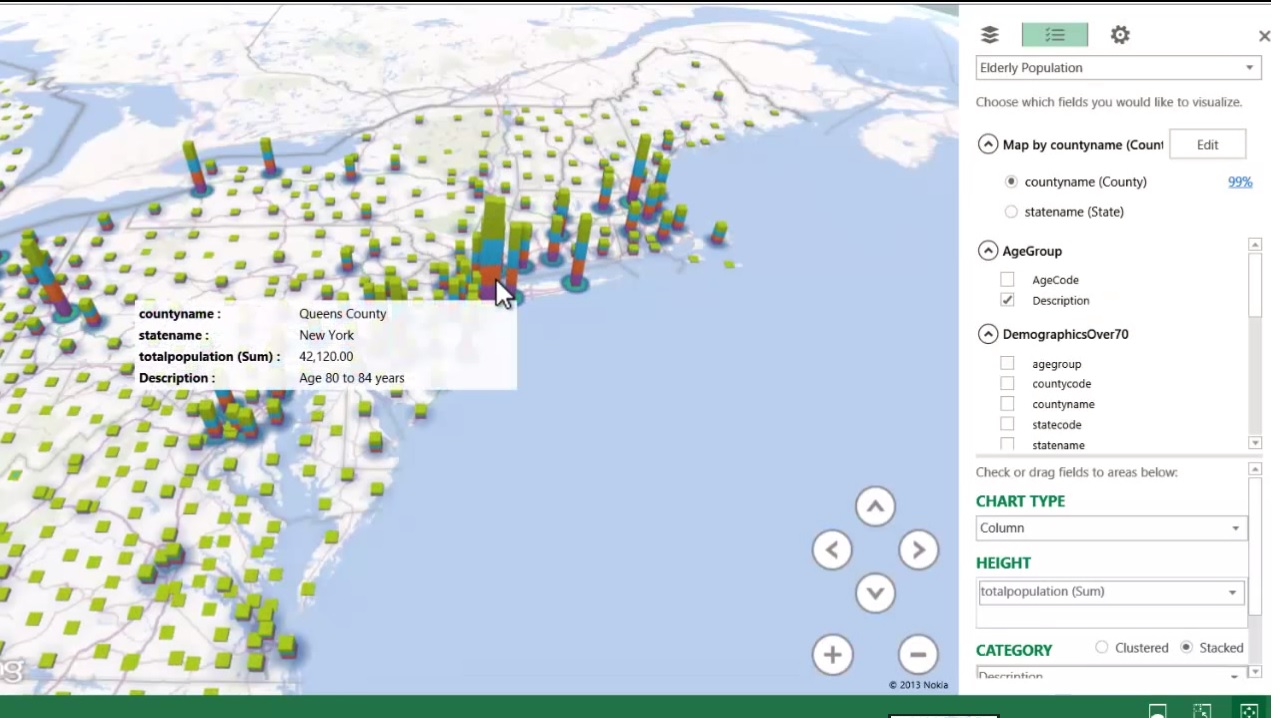 Um pouco sobre Power Map - Excel 2013